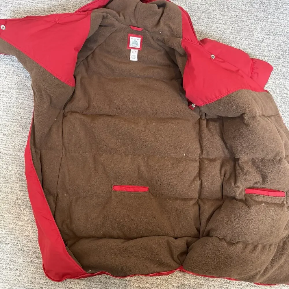 Baby Gap 6-12 Months Red WARMEST CONVERTIBLE BUNTING BAG Winter Suit Outerwear